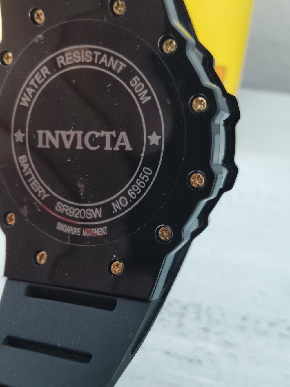 Invicta Racing Vaulthan Men's Black and Gold Chronograph Watch 44mm - Picture 7 of 8